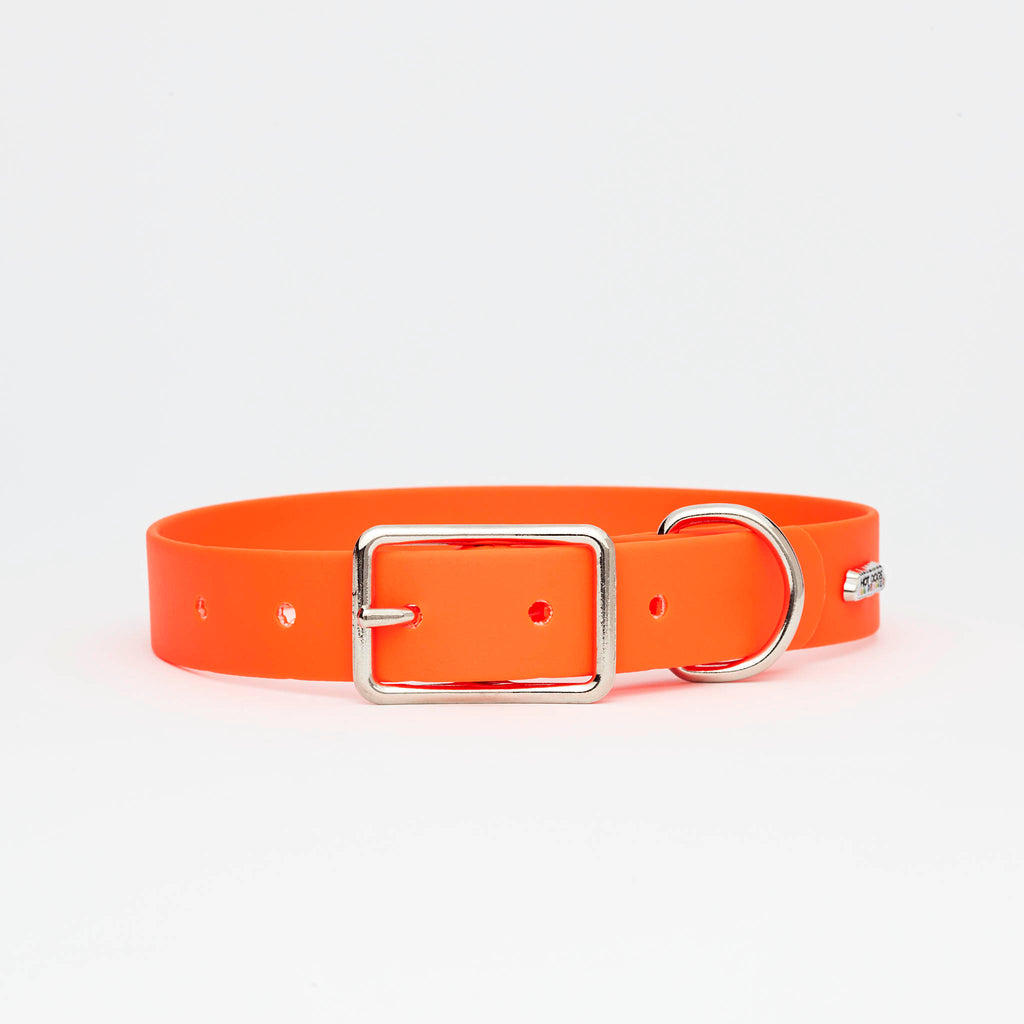 Orange Leather Collar