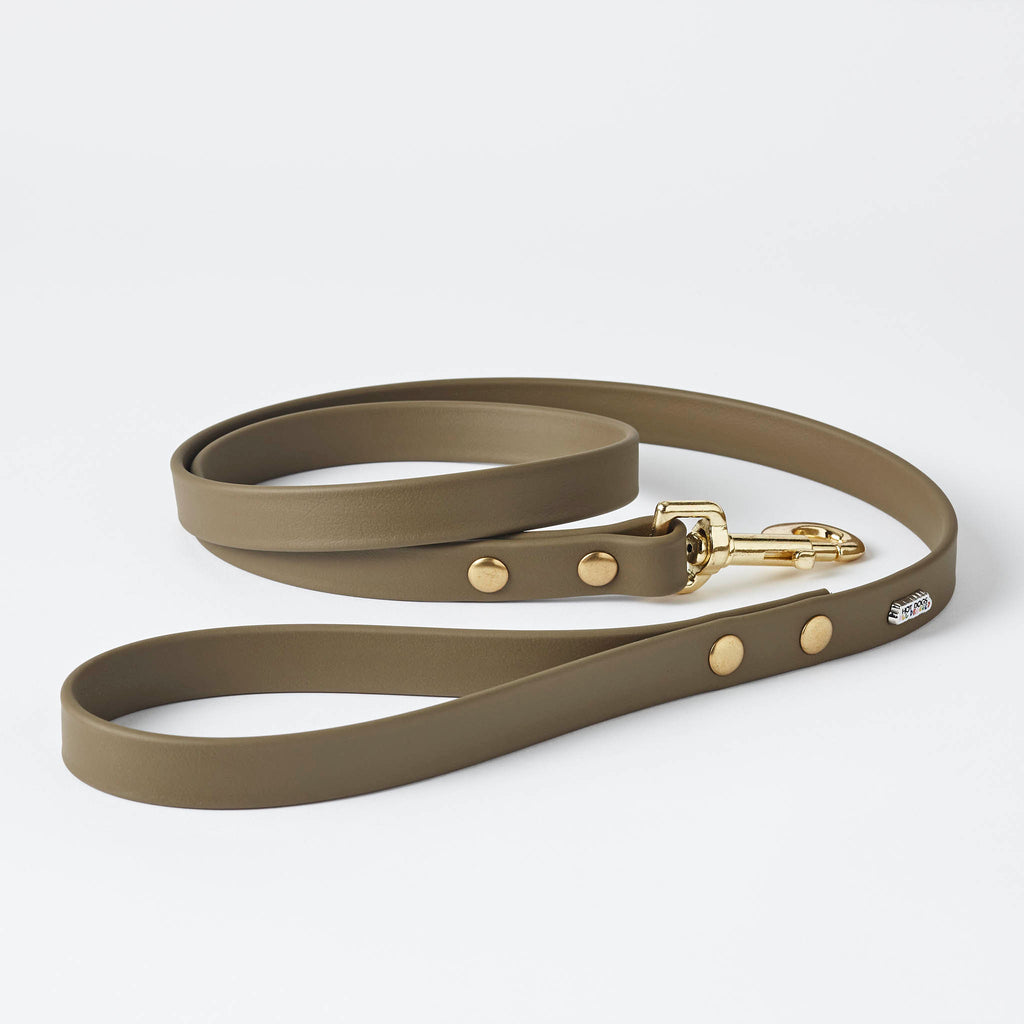 Buy Olive Leather Leash 