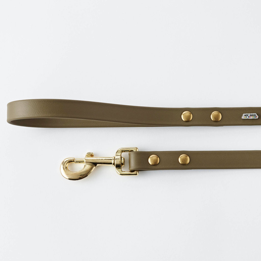Buy Olive Leather Leash 